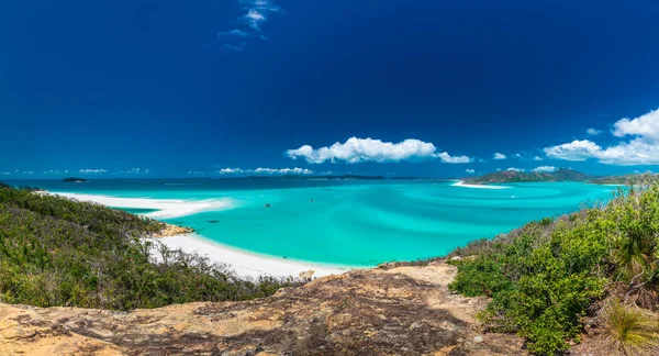 Panoramic View Amazing Whitehaven Beach Whitsunday Islands Australia — Stock Photo, Image