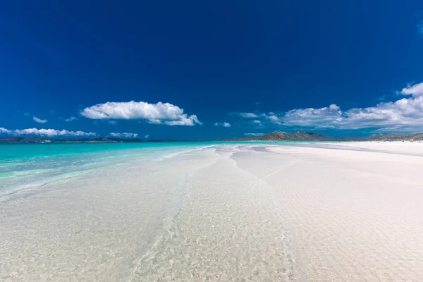 Panoramik Manzaralı Muhteşem Whitehaven Plaj Whitsunday Adaları Queensland Avustralya — Stok fotoğraf