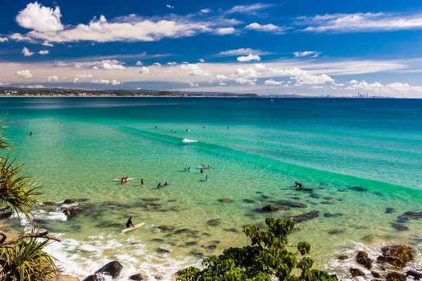 Coolangatta Aus May 2017 Coolangatta Beach Rainbow Bay Gold Coast — Foto de Stock