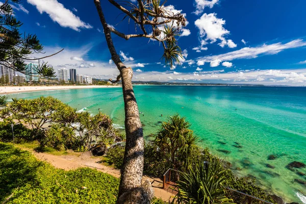 Coolangatta Aus Maggio 2017 Spiaggia Coolangatta Rainbow Bay Gold Coast — Foto Stock