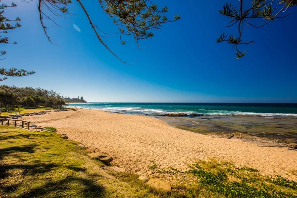 Vue Ensoleillée Shelly Beach Caloundra Sunshine Coast Queensland Australie — Photo