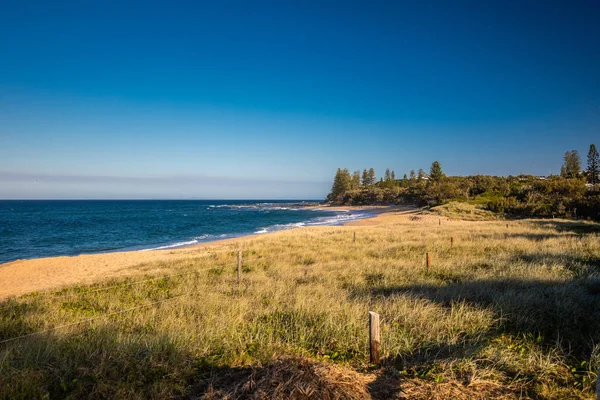 Vista Pôr Sol Shelly Beach Caloundra Sunshine Coast Queensland Austrália — Fotografia de Stock
