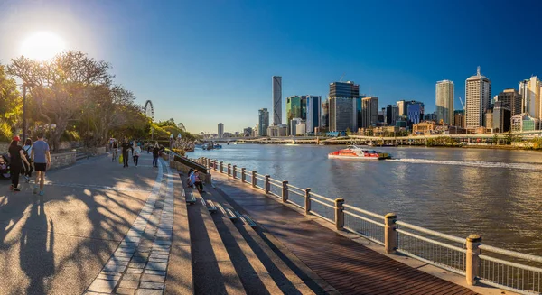 Brisbane Australia Agosto 2018 Vista Panoramica Brisbane South Bank Sul — Foto Stock