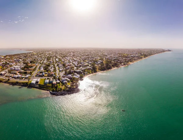 Aerial Drone View Woody Point Margate Redcliffe Peninsula Brisbane Australia — Stock Photo, Image