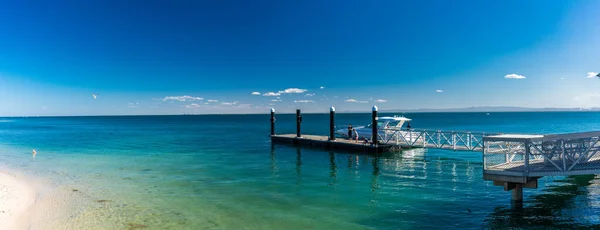 Isola Bribie Aus Set 2018 Spiaggia Vicino Molo Bongaree Sul — Foto Stock