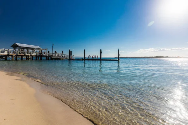 Bribie 澳大利亚 2018年9月1日 Bongaree 码头附近的海滩 Bribie 岛西侧 昆士兰 — 图库照片
