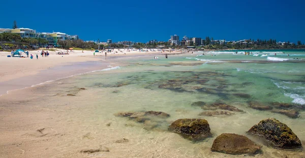 Caloundra Aus Nov 2018 Día Soleado Caliente Kings Beach Calundra — Foto de Stock