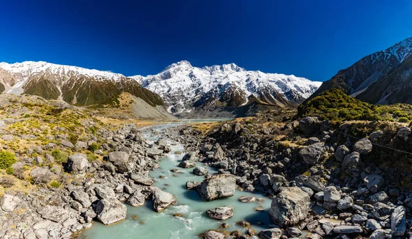 Mouintains Долині Хукер Трек Південному Острові Нової Зеландії Aoraki Національний — стокове фото