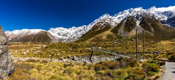 Mouintains Долині Хукер Трек Південному Острові Нової Зеландії Aoraki Національний — стокове фото