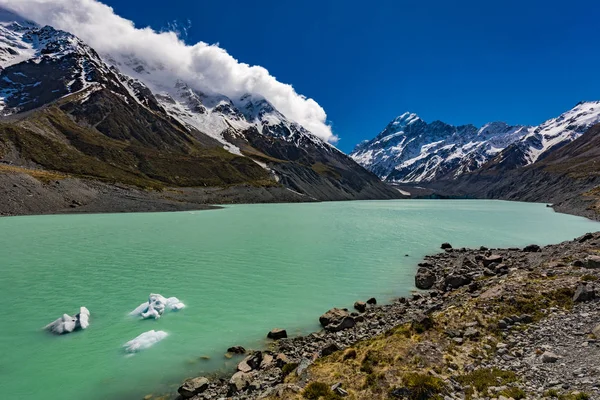 Mouintains Долині Хукер Трек Південному Острові Нової Зеландії Aoraki Національний — стокове фото