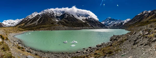 Mouintains Hooker Valley Track Aoraki National Park Nuova Zelanda Isola — Foto Stock