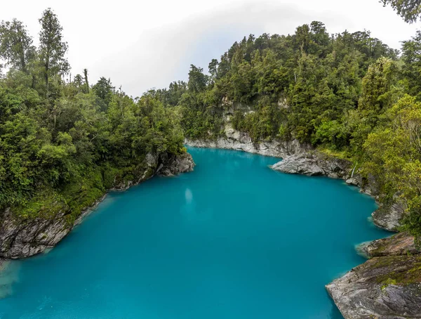 Modrá Voda Skály Hokitika Rokle Scenic Reserve Západní Pobřeží Jižní — Stock fotografie