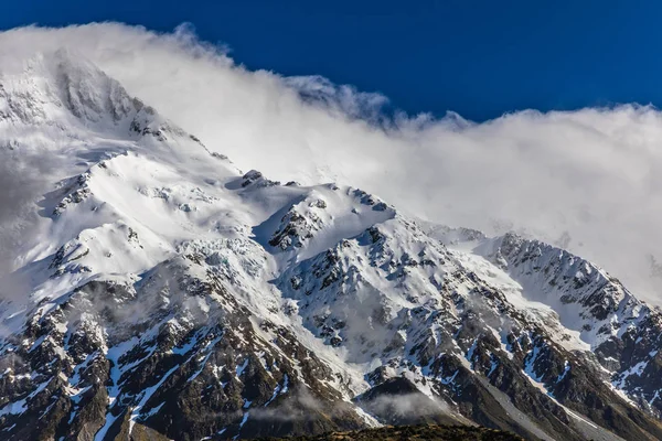 Mouintains Hooker Valley Track Parque Nacional Aoraki Nova Zelândia Ilha — Fotografia de Stock