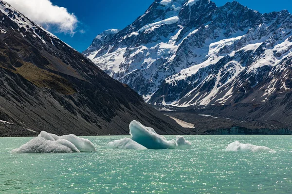 Mouintains Hooker Valley Track Aoraki National Park Nuova Zelanda Isola — Foto Stock