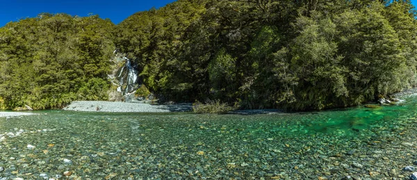 Fantail Falls Haast Pass Aspiring National Park Nueva Zelanda Isla — Foto de Stock