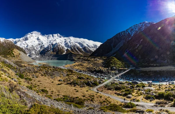 Mouintains Долині Хукер Трек Південному Острові Нової Зеландії Aoraki Національний — стокове фото