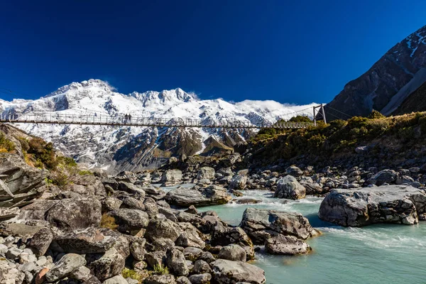 Mouintains Долині Хукер Трек Південному Острові Нової Зеландії Aoraki Національний — стокове фото