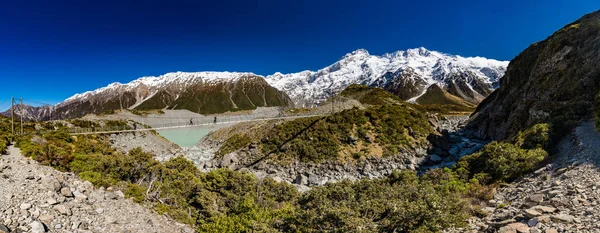 Мбаппе Содержится Траке Hooker Valley Национальном Парке Аораки Новая Зеландия — стоковое фото