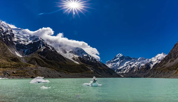 Mouintains Hooker Valley Track Aoraki National Park Nuova Zelanda Isola — Foto Stock