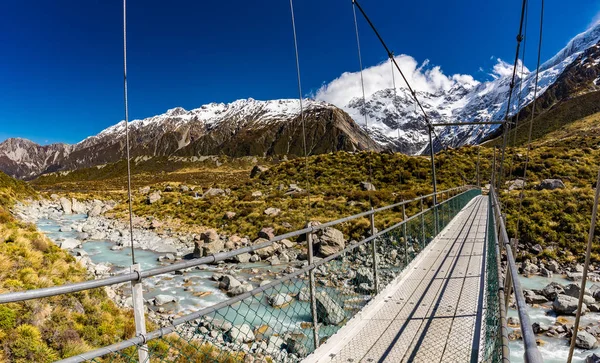 Mouintains Долині Хукер Трек Південному Острові Нової Зеландії Aoraki Національний — стокове фото