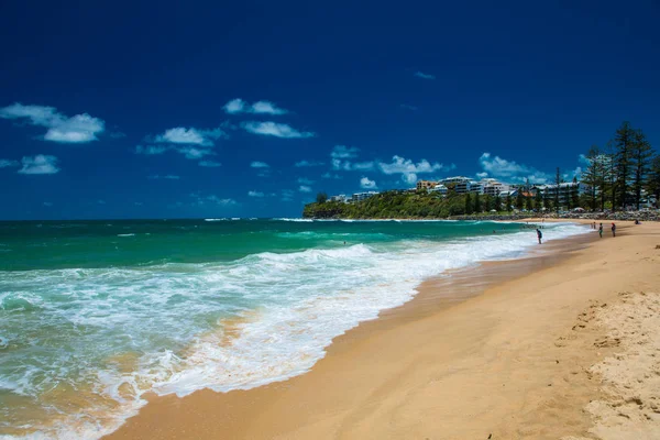 Caloundra Aus Dec 2018 Gorący Słoneczny Letni Dzień Plaży Moffat — Zdjęcie stockowe