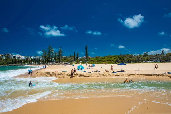 Caloundra Aus Décembre 2018 Journée Été Ensoleillée Moffat Beach Calundra — Photo