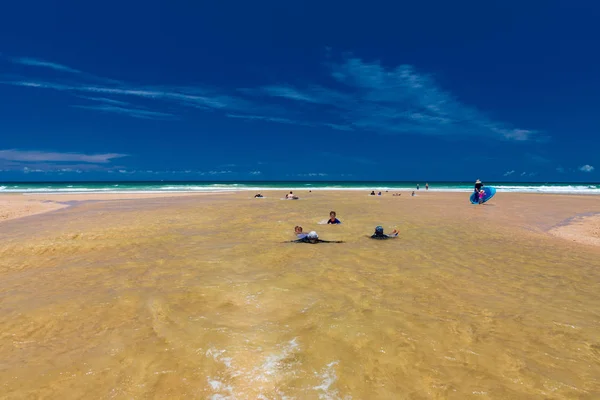 Caloundra Aus Janv 2019 Journée Chaude Ensoleillée Currimundi Lake Beach — Photo