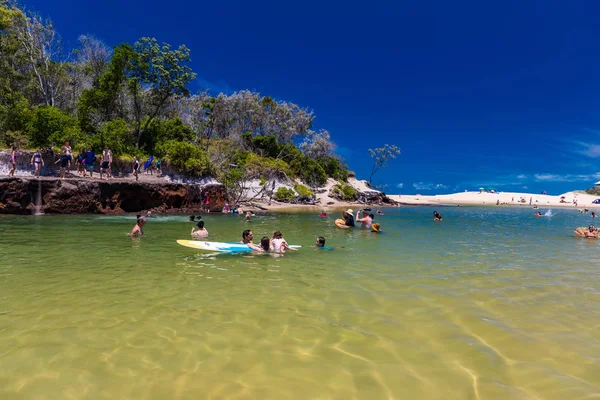 Caloundra Aus Jan 2019 Hot Sunny Day Tropical Currimundi Lake — Stock Photo, Image