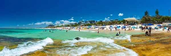 Caloundra Aus Gennaio 2019 Calda Giornata Sole Kings Beach Calundra — Foto Stock