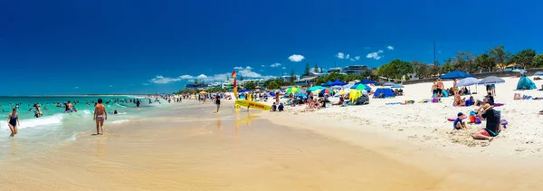 Caloundra Aus Gennaio 2019 Calda Giornata Sole Kings Beach Calundra — Foto Stock