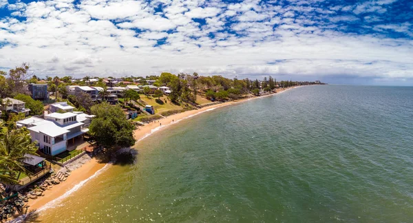 Drohnenaufnahme Von Suttons Beach Redcliffe Queensland Australia — Stockfoto