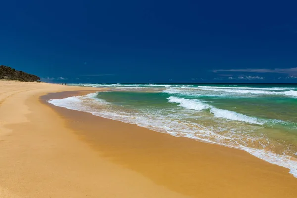Piaszczysta Plaża Jeziorze Currimundi Caloundra Sunshine Coast Queensland Australia — Zdjęcie stockowe