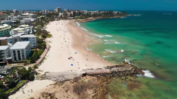 Caloundra Austrálie Listopad 2018 Horký Slunečný Den Kings Beach Calundra — Stock video