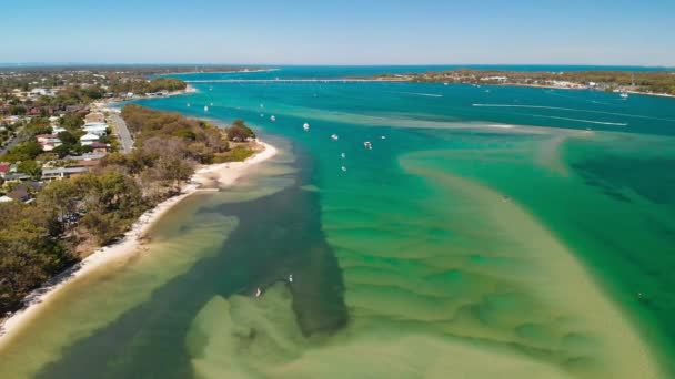 Vue Aérienne Par Drone Partie Sud Bribie Island Queensland Australie — Video
