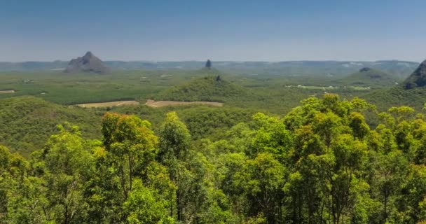 Вид Национальный Парк Стеклянные Горы Брисбен Австралия — стоковое видео