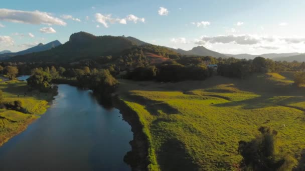 Havadan Görünümü Tweed Nehri Mount Uyarı Yeni Güney Galler Avustralya — Stok video