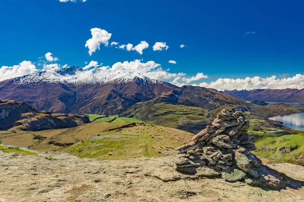 Rocky Mountain en Diamond Lake in het Mt aspirant National Park — Stockfoto