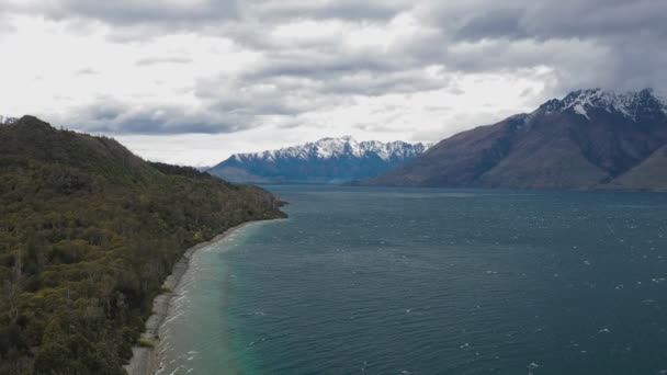 Оглядовий Пункт Бухті Боба Квінстаун Південний Острів Нова Зеландія — стокове відео
