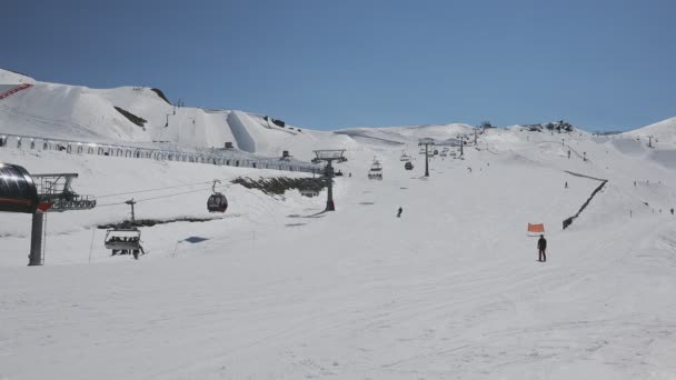 Cardrona Nueva Zelanda Oct 2018 Personas Que Disfrutan Actividades Esquí — Vídeo de stock