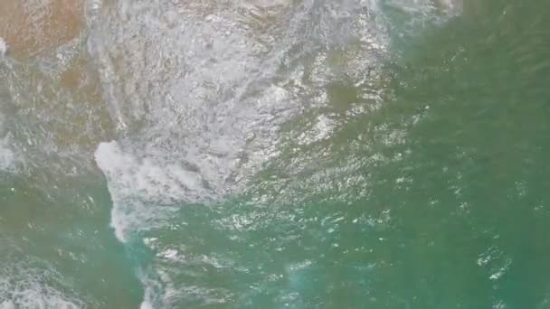 Vista Aérea Del Dron Playa Lago Currimundi Caloundra Sunshine Coast — Vídeo de stock