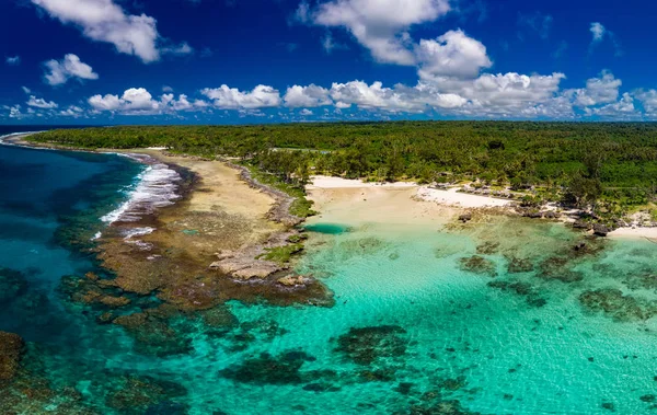 Eton Beach, Efate sziget, Vanuatu, a közelben Port Vila-híres strand — Stock Fotó