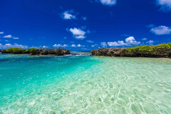 Eton Beach, Efate Island, Vanuatu, blízko Port Vila-slavná pláž — Stock fotografie