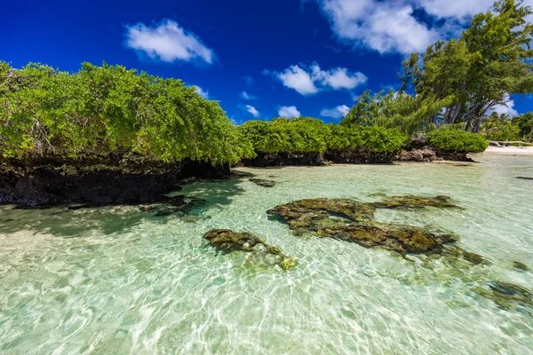 Eton Beach, Efate Island, Vanuatu, w pobliżu Port Vila-słynna plaża — Zdjęcie stockowe