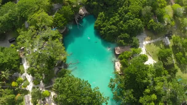 Kék Lagúna Drone Port Vila Efate Vanuatu — Stock videók