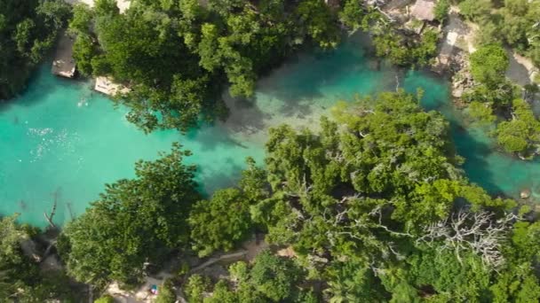 Laguna Azul Drone Port Vila Efate Vanuatu — Vídeos de Stock