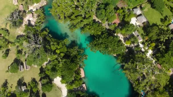 Błękitna Laguna Drona Port Vila Efate Vanuatu — Wideo stockowe