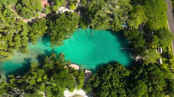 Laguna Azul Drone Port Vila Efate Vanuatu — Vídeo de stock