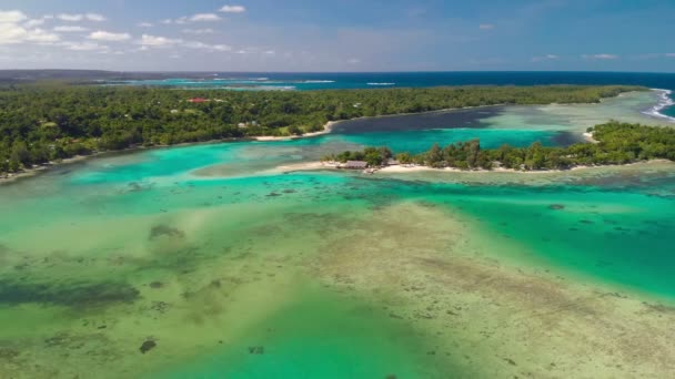 Erakor Adası Vanuatu Port Vila Yakınında Drone Havadan Görünümü — Stok video