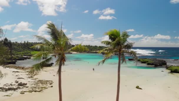 伊顿海滩 埃法特岛 瓦努阿图 维拉港附近 东海岸著名的海滩 — 图库视频影像