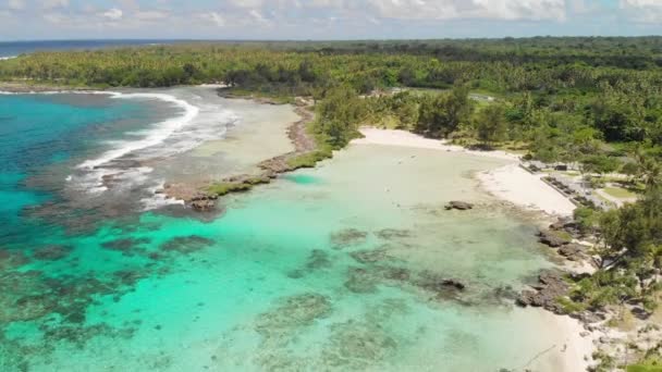 Итон Бич Остров Ифате Вануату Недалеко Порт Вила Знаменитый Пляж — стоковое видео